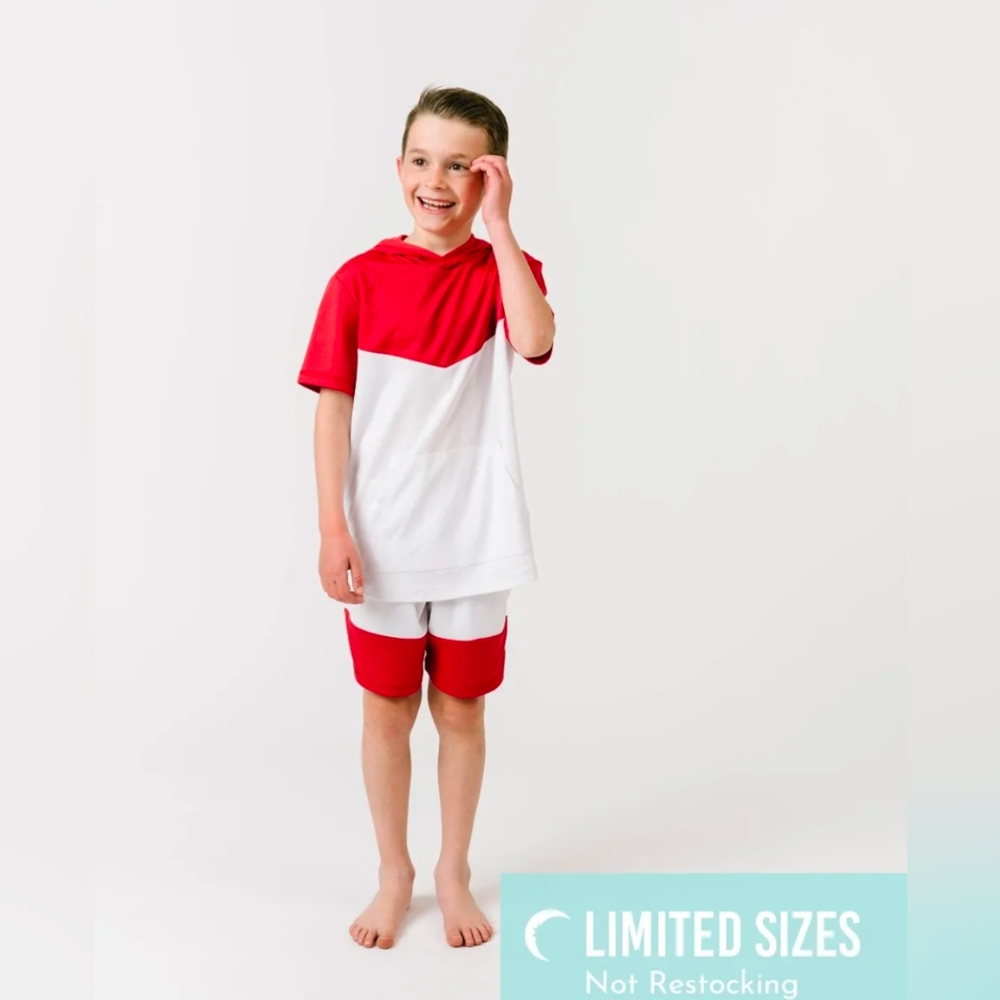 Boys' Red/White Shorts